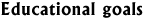 link to educational goals
