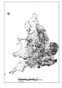 A map showing all finds recorded by the Scheme