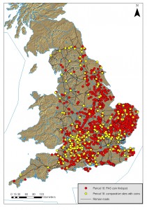 PAS findspots of coins dated 317-330